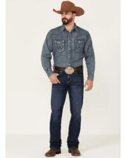 Cody James Men's Morgan Dark Wash Stretch Stackable Straight Leg Jeans