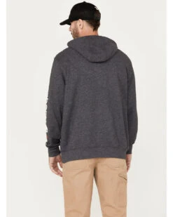 Carhartt Men's FR Force Midweight Sleeve Logo Hooded Work Sweatshirt -Western Cowboy Equipment Store 2000353061 001 P4