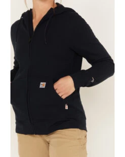 Carhartt Women's Force FR Relaxed Fit Zip Front Sweatshirt Work Hoodie -Western Cowboy Equipment Store 2000353508 410 P3