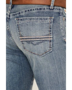 Cinch Men's Ian Medium Stonewash Performance Stretch Slim Bootcut Jeans 9 Cinch Men's Ian Medium Stonewash Performance Stretch Slim Bootcut Jeans -Western Cowboy Equipment Store 2000355871 402 P4