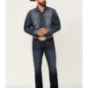 Cinch Men's Ian Dark Stonewash Rigid Slim Bootcut Jeans 2 Cinch Men's Ian Dark Stonewash Rigid Slim Bootcut Jeans -Western Cowboy Equipment Store 2000355909 402 P1