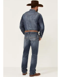 Cinch Men's White Label Medium Stonewash Performance Stretch Relaxed Straight Jeans -Western Cowboy Equipment Store 2000355910 402 P3