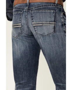 Cinch Men's White Label Medium Stonewash Performance Stretch Relaxed Straight Jeans -Western Cowboy Equipment Store 2000355910 402 P4