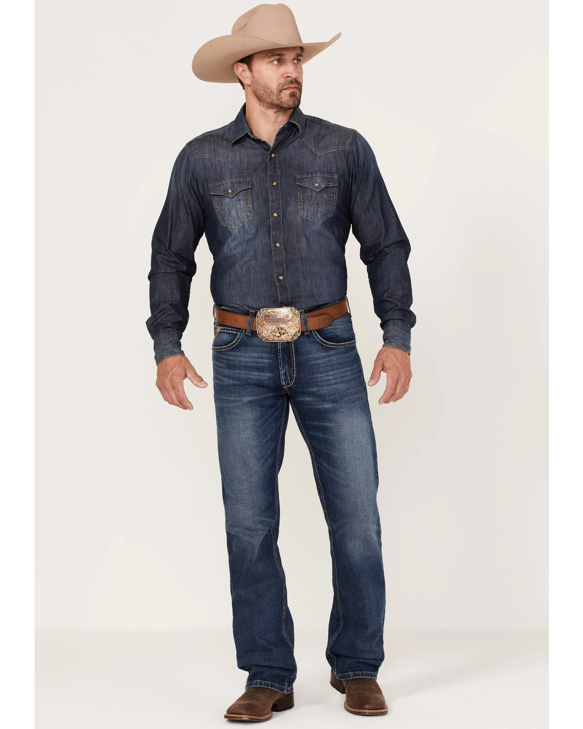 Ariat Men's M5 Straight Stretch Madera Stackable Straight Leg Jeans 3 Ariat Men's M5 Straight Stretch Madera Stackable Straight Leg Jeans