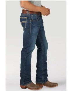 Rock 47 By Wrangler Men's Ruckett Dark Wash Stretch Slim Straight Jeans 6 Rock 47 By Wrangler Men's Ruckett Dark Wash Stretch Slim Straight Jeans -Western Cowboy Equipment Store 2000358077 400 P2