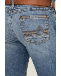 Rock 47 By Wrangler Men's Bayshore Medium Stretch Slim Bootcut Jeans -Western Cowboy Equipment Store 2000358078 400 P4