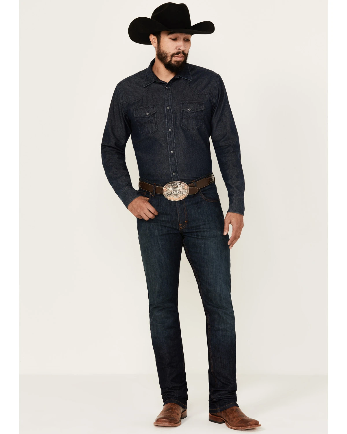 Kimes Ranch Men's Roger Dark Wash Stretch Slim Bootcut Jeans 3 Kimes Ranch Men's Roger Dark Wash Stretch Slim Bootcut Jeans