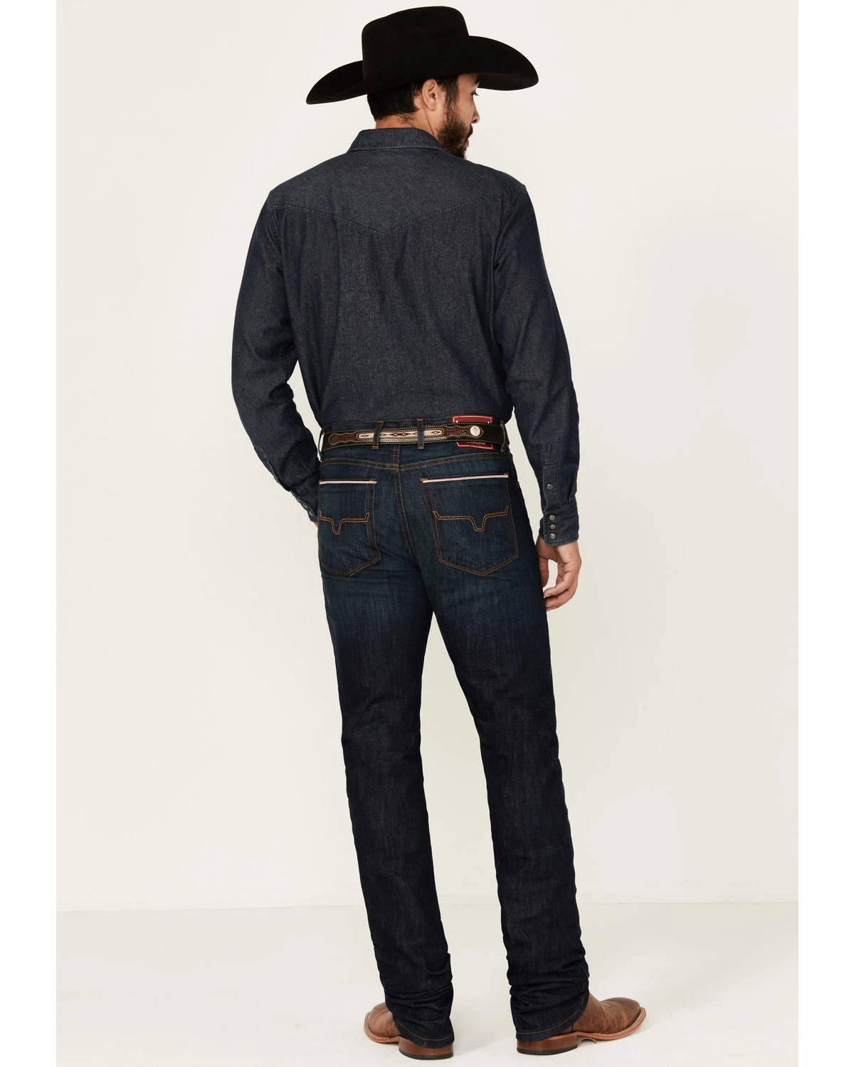 Kimes Ranch Men's Roger Dark Wash Stretch Slim Bootcut Jeans 5 Kimes Ranch Men's Roger Dark Wash Stretch Slim Bootcut Jeans - Image 3