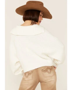 Revel Women's Sierra Collar Knit Long Sleeve Pullover Sweatshirt -Western Cowboy Equipment Store 2000360280 100 P4