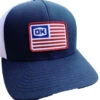 Okie Men's American Flag Patch Mesh-Back Ball Cap -Western Cowboy Equipment Store 2000360453 410 P1