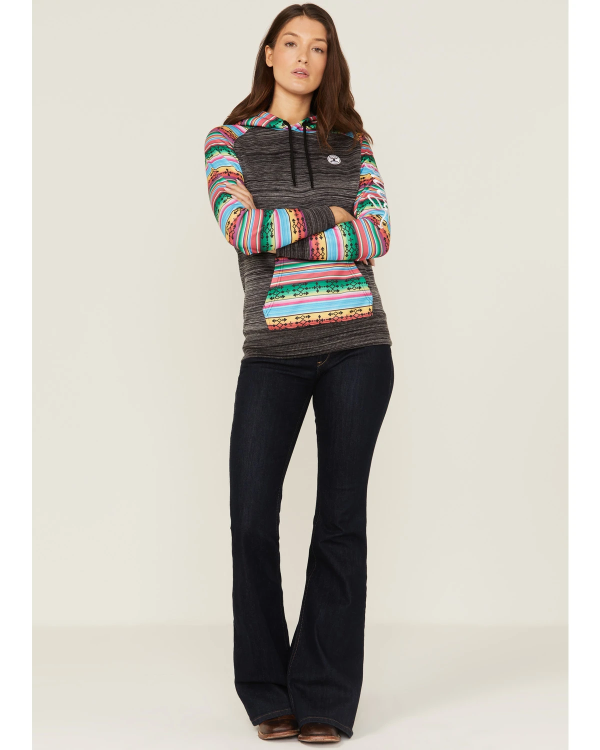 Hooey Women's Saldo Southwestern Space Dye Hoodie 4 Hooey Women's Saldo Southwestern Space Dye Hoodie - Image 2