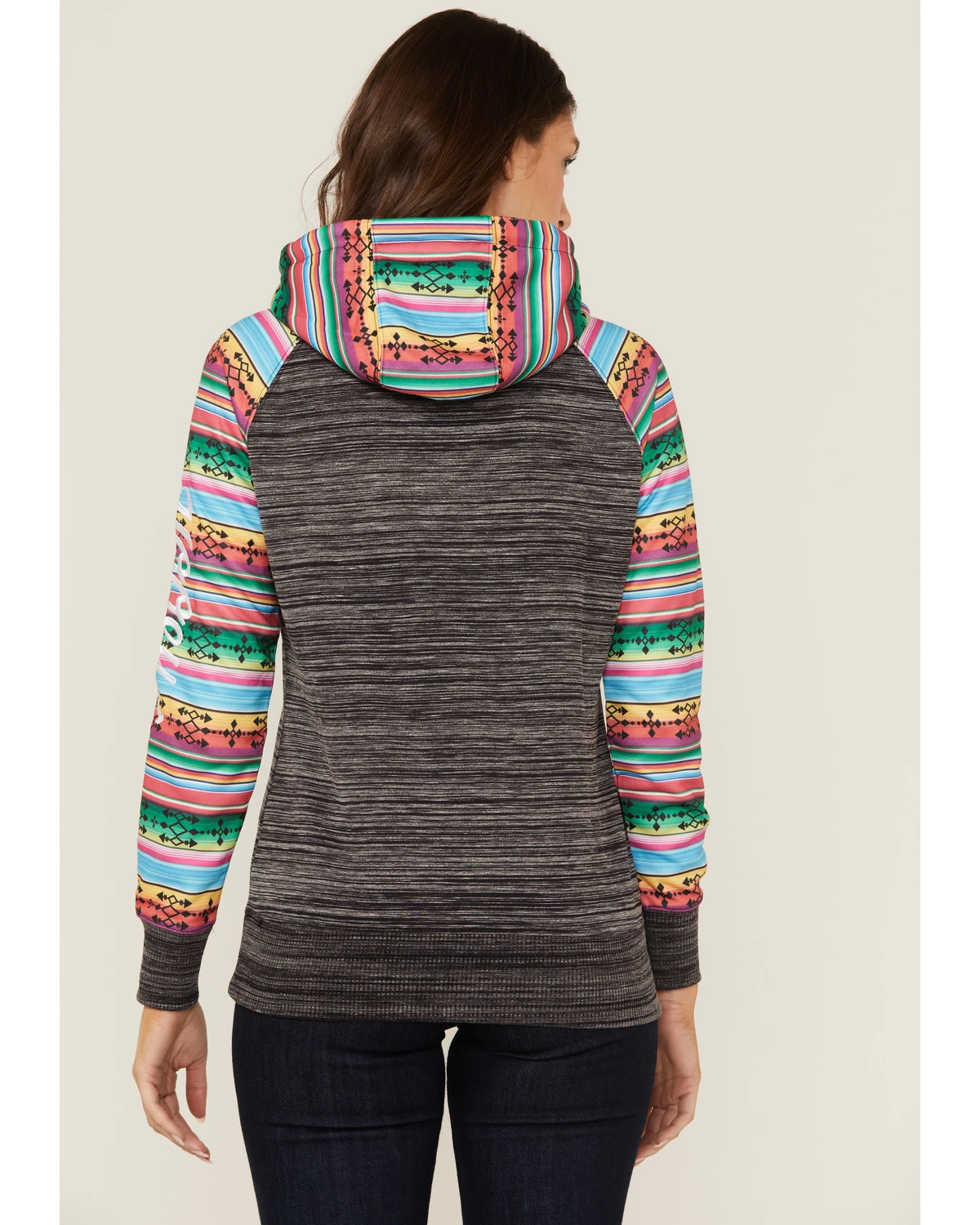 Hooey Women's Saldo Southwestern Space Dye Hoodie 6 Hooey Women's Saldo Southwestern Space Dye Hoodie - Image 4