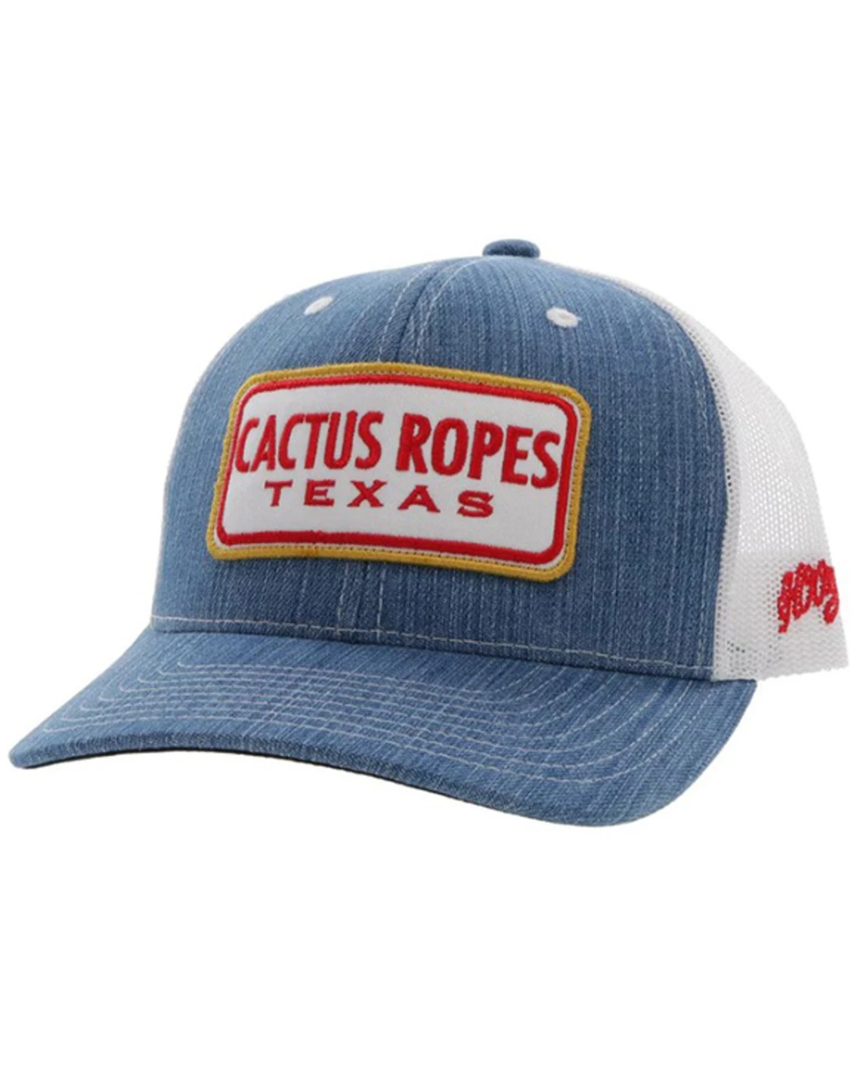 Hooey Kids' Denim Cactus Ropes Patch Mesh Back Trucker Cap 3 Hooey Kids' Denim Cactus Ropes Patch Mesh Back Trucker Cap