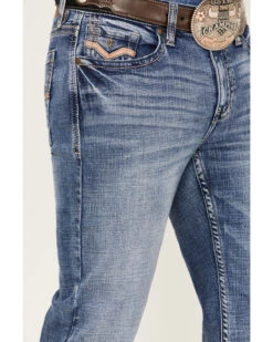 Cody James Men's Dice House Medium Wash Stretch Stackable Straight Jeans -Western Cowboy Equipment Store 2000364920 414 P2