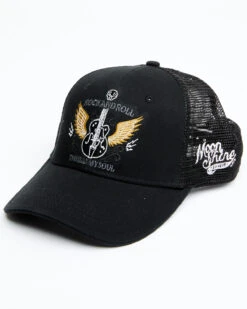 Moonshine Spirit Men's Guitar Wings Patch Mesh-Back Ball Cap