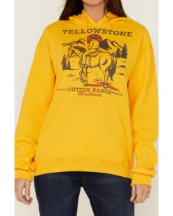 Paramount Network's Yellowstone Women's Yellowstone Lone Cowboy Mustard Graphic Hoodie 8 Paramount Network's Yellowstone Women's Yellowstone Lone Cowboy Mustard Graphic Hoodie -Western Cowboy Equipment Store 2000365391 702 P3