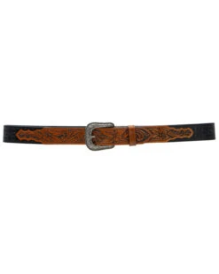 Cody James Men's Tooled With Floral Billets Western Belt -Western Cowboy Equipment Store 2000365641 908 P4