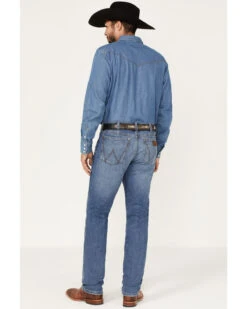 Wrangler Retro Men's Ansley Stretch Slim Straight Jeans -Western Cowboy Equipment Store 2000366715 414 P3