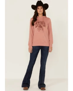 Blended Women's Roam Free Thunderbird Graphic Hoodie 9 Blended Women's Roam Free Thunderbird Graphic Hoodie -Western Cowboy Equipment Store 2000367721 681 P4