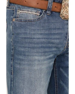 Rock & Roll Men's Vintage Medium Double Revolver Reflex Stretch Relaxed Bootcut Jeans -Western Cowboy Equipment Store 2000368869 414 P4