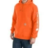 Carhartt Men's Loose Fit Midweight Logo Sleeve Graphic Hooded Sweatshirt - Big & Tall