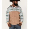 Hooey Men's Jimmy Multi-Colored Stripe 1/4 Button Hooded Pullover Sweatshirt -Western Cowboy Equipment Store 2000370561 280 P1