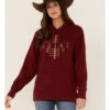Ariat Women's R.E.A.L. Southwestern Beartooth Logo Graphic Hoodie -Western Cowboy Equipment Store 2000371901 600 P1