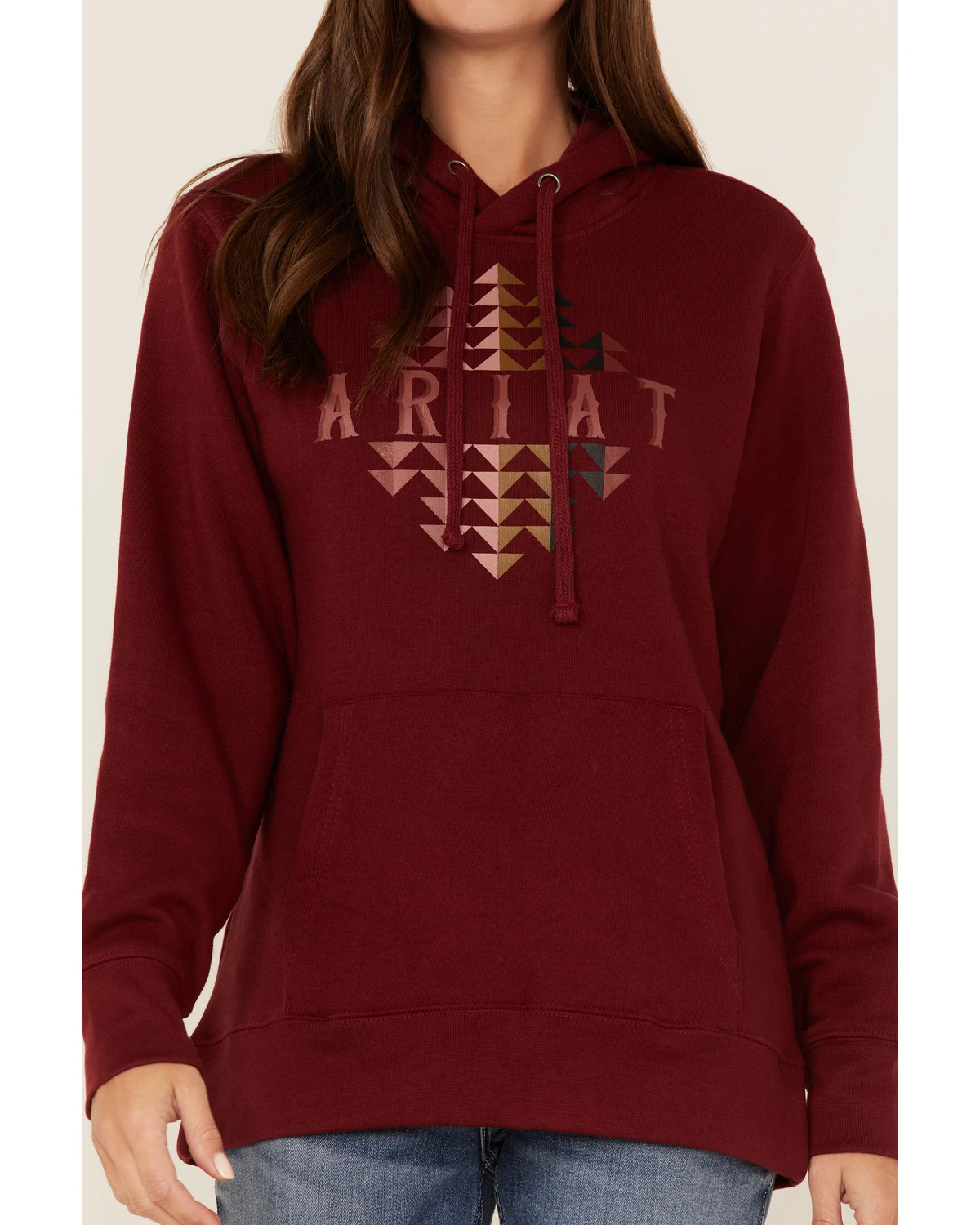 Ariat Women's R.E.A.L. Southwestern Beartooth Logo Graphic Hoodie 5 Ariat Women's R.E.A.L. Southwestern Beartooth Logo Graphic Hoodie - Image 3