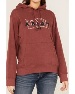 Ariat Women's R.E.A.L. USA Chest Logo Hoodie -Western Cowboy Equipment Store 2000371929 600 P3