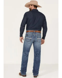 RANK 45 Men's Iron Horse Stackable Straight Dark Wash Heavy Still Stretch Denim Jeans -Western Cowboy Equipment Store 2000373305 416 P3