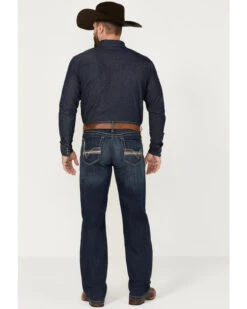 Cinch Men's Grant Dark Stonewash Relaxed Bootcut Stretch Performance Jeans -Western Cowboy Equipment Store 2000373482 402 P3
