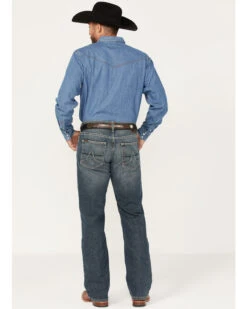 Ariat Men's M5 Louisville Seneca Medium Wash Stretch Straight Leg Jeans - Big -Western Cowboy Equipment Store 2000373700 400 P4