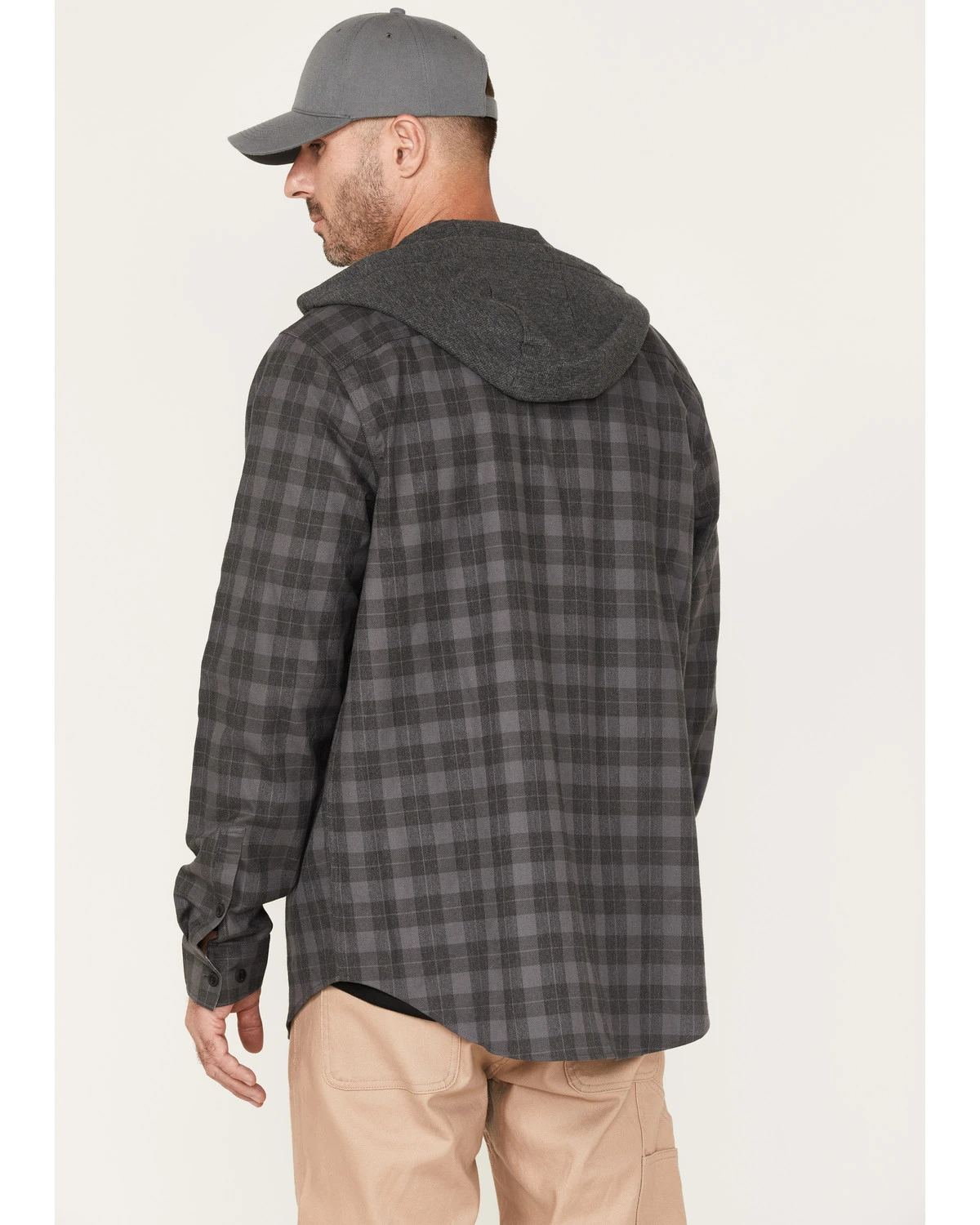 Hawx Men's Roberson Long Sleeve Hooded Flannel 6 Hawx Men's Roberson Long Sleeve Hooded Flannel - Image 4