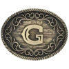 Montana Silversmiths Filigree Initial G Belt Buckle 2 Montana Silversmiths Filigree Initial G Belt Buckle -Western Cowboy Equipment Store 2000373851 221 P1