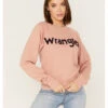 Wrangler Retro Women's Embroidered Logo Sweatshirt -Western Cowboy Equipment Store 2000374076 681 P1
