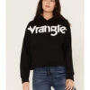 Wrangler Retro Women's Bold Logo Cropped Hoodie 1 Wrangler Retro Women's Bold Logo Cropped Hoodie -Western Cowboy Equipment Store 2000374538 001 P1