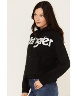 Wrangler Retro Women's Bold Logo Cropped Hoodie -Western Cowboy Equipment Store 2000374538 001 P2