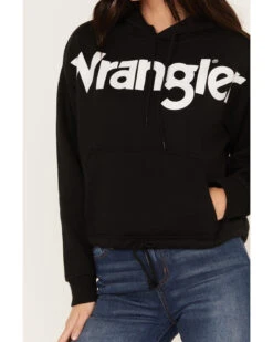 Wrangler Retro Women's Bold Logo Cropped Hoodie -Western Cowboy Equipment Store 2000374538 001 P3