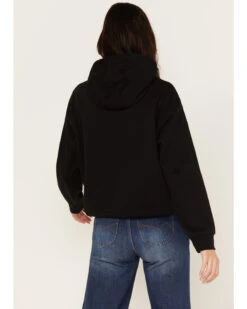 Wrangler Retro Women's Bold Logo Cropped Hoodie -Western Cowboy Equipment Store 2000374538 001 P4