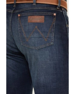 Wrangler Retro Men's 88MWZ Stone Dark Wash Slim Straight Stretch Denim Jeans -Western Cowboy Equipment Store 2000374568 416 P4