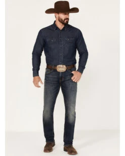 Rock & Roll Denim Men's Revolver Dark Vintage Slim Straight Dale Brisby Vintage 46' Jeans -Western Cowboy Equipment Store 2000375477 416 P3