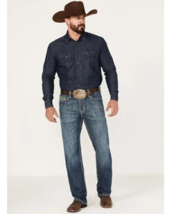 Rock & Roll Denim Men's Medium Wash Vintage Reflex Straight Jeans -Western Cowboy Equipment Store 2000375480 414 P3