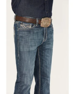 Rock & Roll Denim Men's Medium Wash Vintage Reflex Straight Jeans -Western Cowboy Equipment Store 2000375480 414 P4