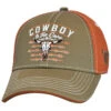 Cowboy Hardware Boys' Two-Tone Brown & Orange Cowboy To The Core Baseball Cap -Western Cowboy Equipment Store 2000375735 001 P1