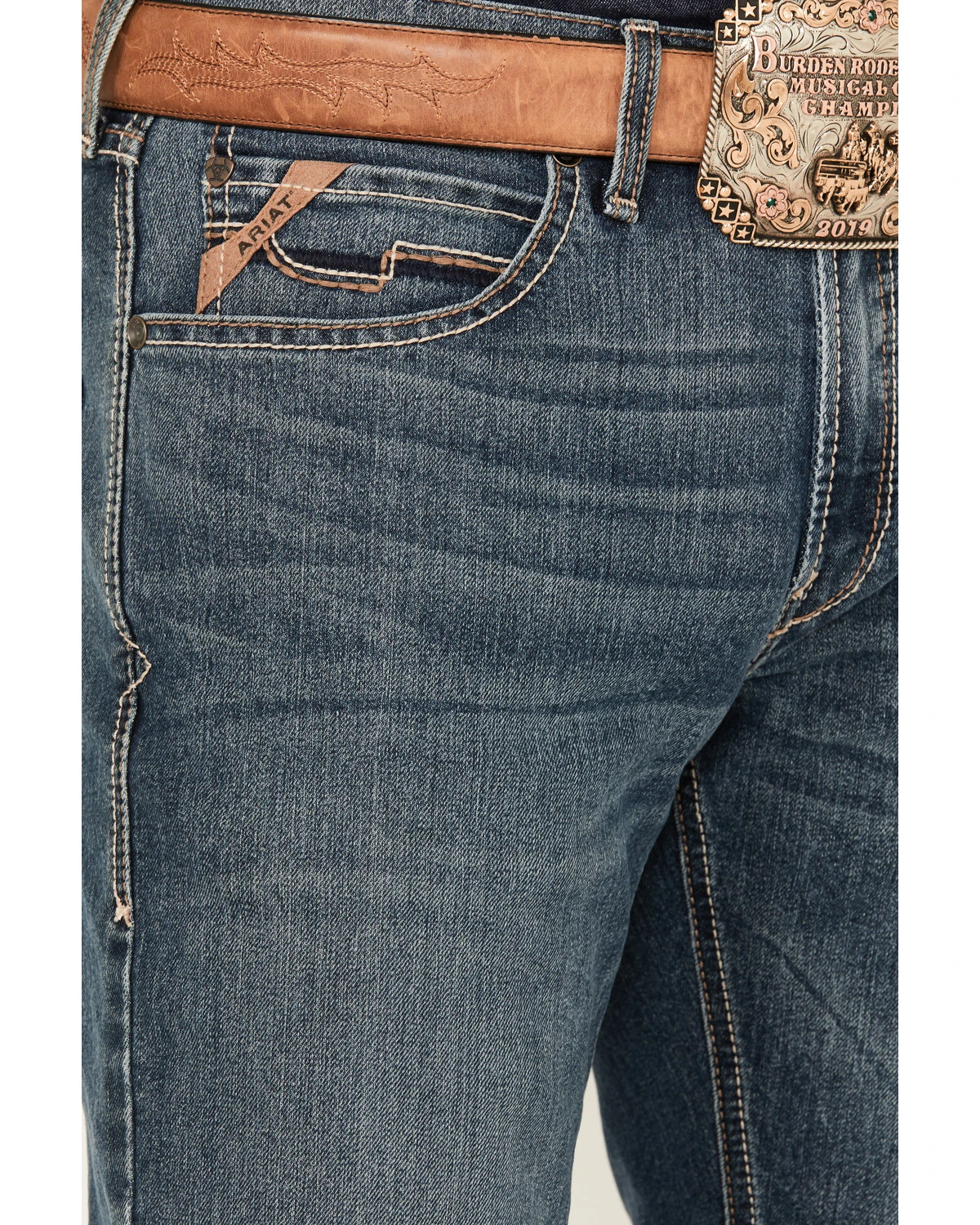 Ariat Men's M4 Relaxed Silvano Straight Denim Jeans 4 Ariat Men's M4 Relaxed Silvano Straight Denim Jeans - Image 2