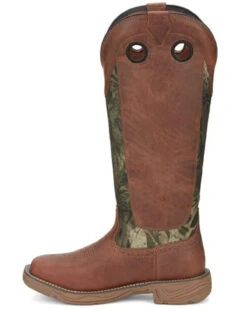 Justin Men's Rush Strike Camo Shaft Leather Pull On Snake Boots - Square Toe -Western Cowboy Equipment Store 2000378668 340 P3