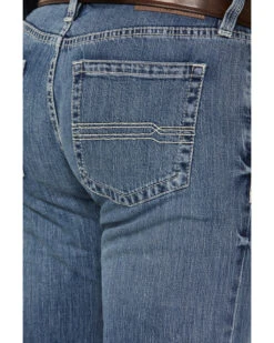 Cody James Men's Shootout Medium Wash Slim Straight Stretch Denim Jeans -Western Cowboy Equipment Store 2000381186 413 P4