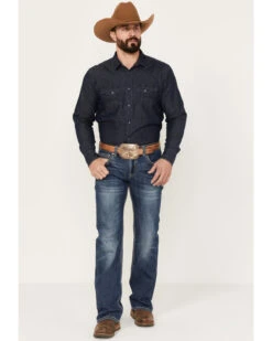 Rock & Roll Denim Men's Medium Wash Straight Reflex Denim Jeans 8 Rock & Roll Denim Men's Medium Wash Straight Reflex Denim Jeans -Western Cowboy Equipment Store 2000386196 414 P3