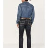 Rock & Roll Denim Men's Revolver Dark Vintage Wash Slim Straight Reflex Denim Jeans -Western Cowboy Equipment Store 2000386197 416 P1
