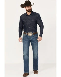 Rock & Roll Denim Men's Pistol Medium Vintage Wash Bootcut Reflex Denim Jeans -Western Cowboy Equipment Store 2000386203 414 P3
